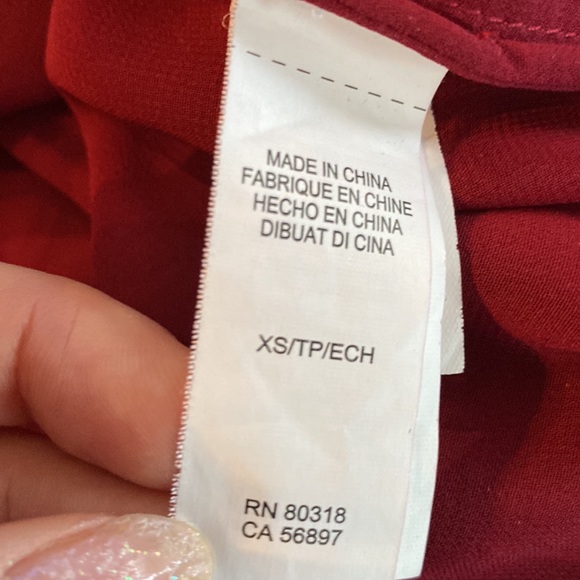 Lucky Brand ladies burgundy three-quarter sleeve lacy sweater. Size XS. - Picture 6 of 11